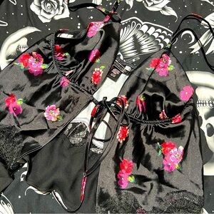 Victorias Secret Lace & Satin Pyjamas, Small